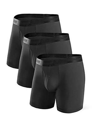  DAVID ARCHY Mens Underwear Bamboo Rayon Breathable And Soft  Trunks Basic Solid Underwear No Fly 4 Pack