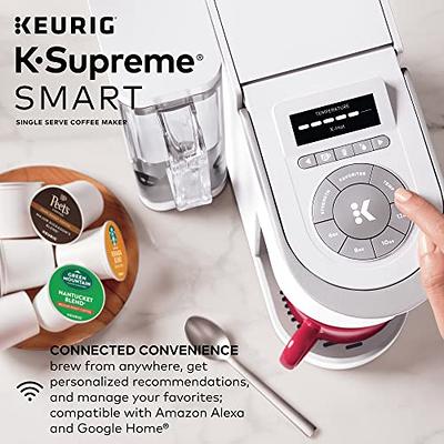 Keurig K-Supreme SMART Single-Serve Coffee Maker with WiFi Compatibility, 4  Brew Sizes, and 66oz Removable Reservoir - Gray