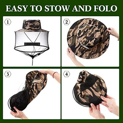 Mepase 8 Pcs Net Hat Safari Fishing Hat with Hidden Net Mesh Mask Gardening  Hat Bee Keeper Hats for Outdoor Hiking Fishing Camping Gardening Beekeeping  Men Women - Yahoo Shopping