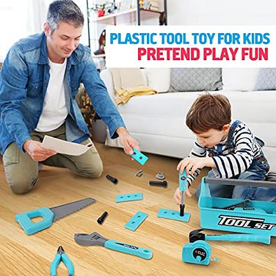 Tool Set with Kids Tool Belt & Electronic Toy Drill