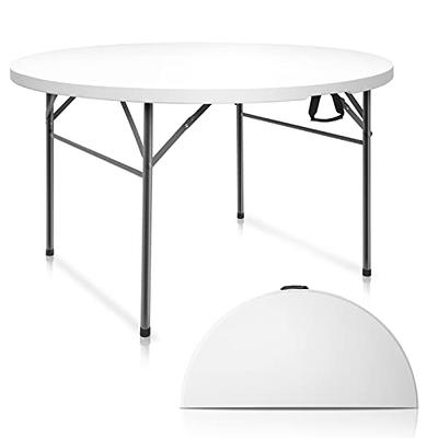 Fashionwu Stainless Steel Table, 24 x 47 Inches Folding Heavy Duty