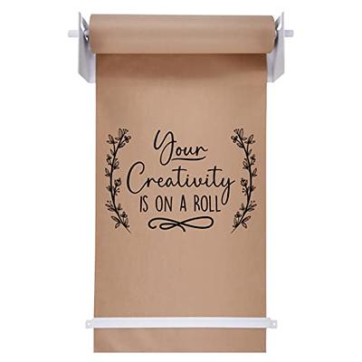 Wall-mounted 12 Kraft Paper Roll Dispenser-roller Kraft Paper Roll Display  - Wall Decor/Butcher Paper Holder - Includes 30meter Kraft Paper Roll for