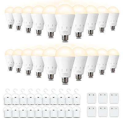 Emotionlite Rechargeable Emergency Light Bulb, 1800mAh Battery Backup for  Home Power Failure, Outage Emergency Reading Lighting Camping Hurricane,3  Brightness Dimmable, Warm White,E26 Base, 6 Pack - Yahoo Shopping