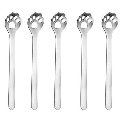 3pcs Cute Cat Paw Ceramic Cutlery Set Stainless Steel Tableware