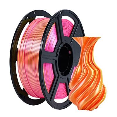 OVERTURE Silk PLA 1.75mm Dual Color Filament, Clog-Free Shiny 3D Printer  Filament, 1kg Spool(2.2lbs), Dimensional Accuracy +/- 0.02 mm, Fit Most FDM