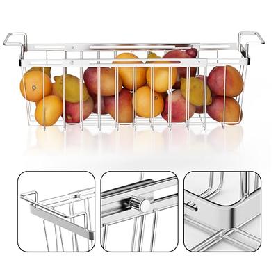 Orgneas 16.5 Inch Chest Freezer Organizer Bins Deep Freezer Refrigerator  Basket Storage Rack Bins Metal Wire Baskets Replacement 4 Packs