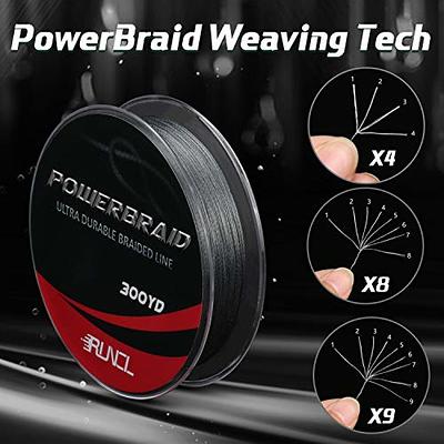 RUNCL PowerBraid Fishing Line 4/8/9 Strands, Braided Fishing Line  300/500/1000Yds - Seamless Weaving Tech, Enhanced Coating Tech, Zero  Stretch, High Sensitivity, Smaller Diameter - Braid Line 15-115LB - Yahoo  Shopping