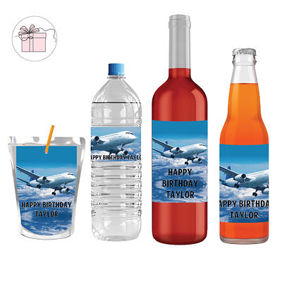 Engraved Water Bottle - Airplane Designs