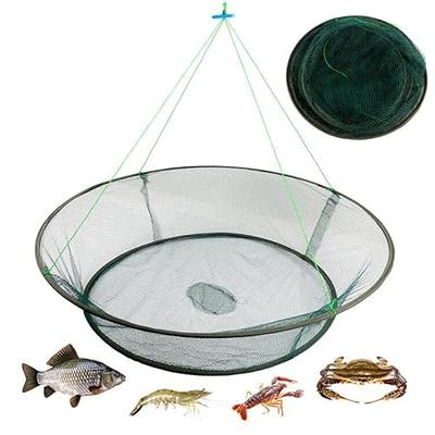 1-4pcs Fishing Bait Trap Fish Net Cast Cage Crab Minnow Crawdad