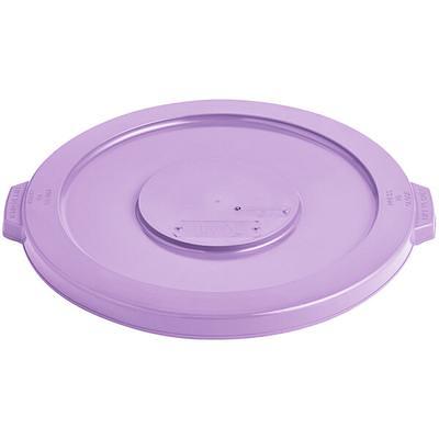 Lavex 55 Gallon Purple Round Commercial Trash Can