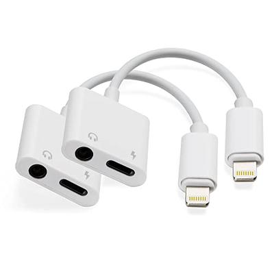 Certifié Apple MFi] 2 Pack Adaptateur iPhone Jack Lightning vers