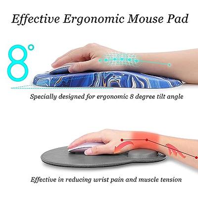 hueilm Ergonomic Mouse Pad Wrist Support,Pain Relief Mouse Pad