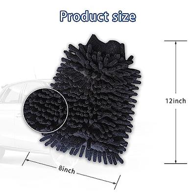 2Pcs Chenille Microfiber Premium Car Wash Mitt Scratch-Free Auto