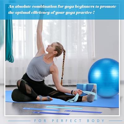 Yoga Beginners Kit Yoga Blocks 2 Pack Yoga Strap Yoga Ball Yoga