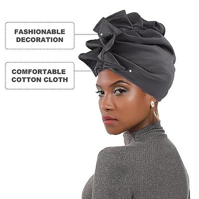 Buy Caps & Hats Black Doo Rag Durag Chemo Headwrap Solid Color Bandana Cotton Skull Cap for Men Women