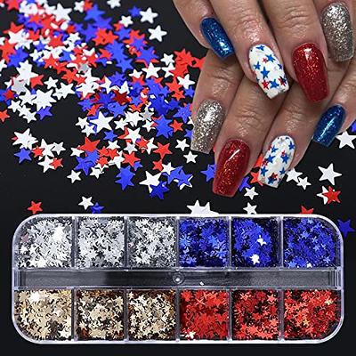 4th of July Nail Art - Rhinestones Unlimited