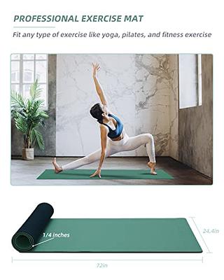 COOLMOON 1/4 Inch Extra Thick Yoga Mat Double-Sided Non Slip,Yoga Mat For  Women and Men,Fitness Mats With Carrying Strap,Eco Friendly TPE Yoga Mat,  Pilates And Exercises Mat - Yahoo Shopping