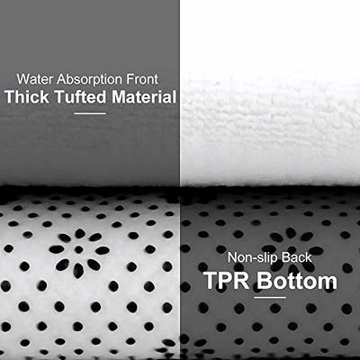 Black White Bath Mat, Minimalist Black Polka Dot Bathroom Rug, Black Dot  Bathroom Decor, Soft Microfiber Non-slip Shower Mat 