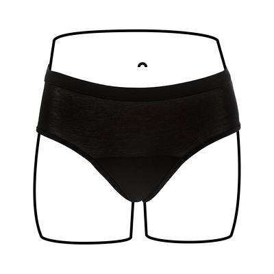 Thinx Teens Super Absorbency Cotton Brief Period Underwear, Black - Yahoo  Shopping