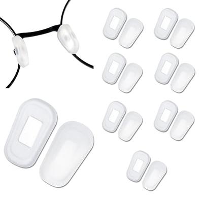 10 Pairs Adhesive Eye Glasses Nose Pads, Water-Drop Shape Stick on  Anti-Slip Soft Silicone, Adhesive Nose Pads Glasses Nose Pad for Glasses