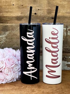 Personalized Tumbler For Women, With Straw, Bridesmaid Tumbler, Stainless  Steel Tumbler, Gift, Beach Cup - Yahoo Shopping