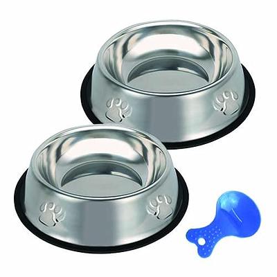 2 Pack Stainless Steel Dog Bowls, Puppy Cat Bowls, Stainless Steel