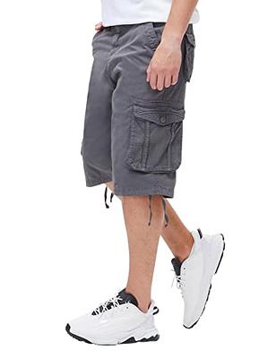 linlon Women's Quick Dry Cargo Shorts,Outdoor Casual Straight Leg Capri Long  Shorts for Hiking Camping Travel 8 Grey