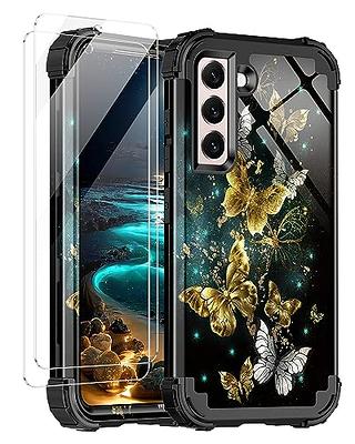 for Samsung Galaxy S21 FE 5G (NOT FIT S21 5G) Phone Case Dual Layer  Full-Body Rugged Clear Back Case Drop Resistant Shockproof Case with Built  In