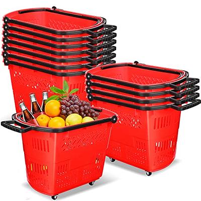 35L Collapsible Plastic Storage Bin Stackable Rolling Organizer Box with  Lid