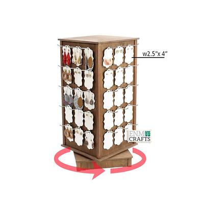 Wesiti 2 Pcs Metal Display Rack 2 Tier Spinner Display Stand Rotating Craft  Show Countertop Display Stands Heavy Duty Keychain Stand Spinning  Adjustable Jewelry Organizer for Mall Retail Store Vendor - Yahoo Shopping