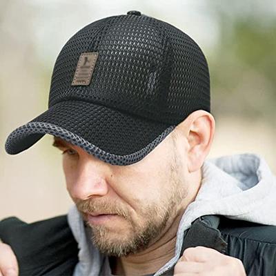 FASHIXD Summer Mesh Baseball Cap - Unisex Trucker Hat for Outdoor Sports  and Running - 1-Black at  Men's Clothing store