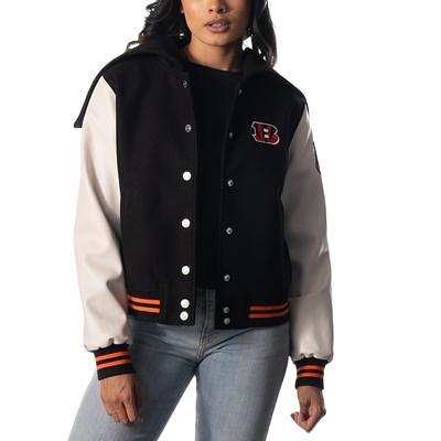 Women's Starter Black Pittsburgh Steelers Varsity Lover Satin Full-Snap  Jacket