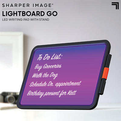 Sharper Image® Light Board Go LED Writing Tablet, 7 Light Modes