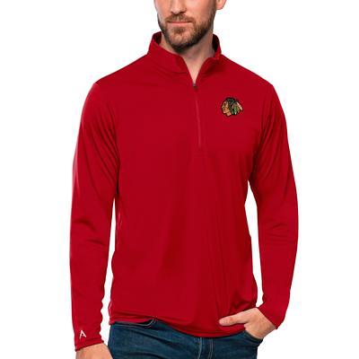 Antigua Women's San Francisco 49ers Milo Dark Red/White Quarter-Zip Long  Sleeve T-Shirt