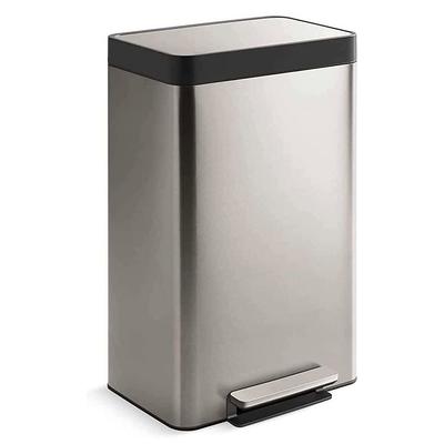 Innovaze 1.6 Gal./ 6-Liter Fingerprint Free Brushed Stainless Steel Rectangular Step-On Trash Can