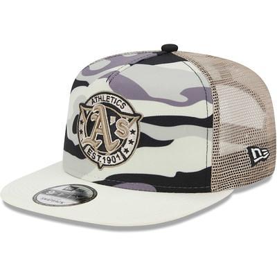 Men's Detroit Tigers New Era White Chrome Camo A-Frame 9FIFTY