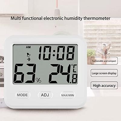 Jumbo Display Temperature and Humidity Meter with Clock