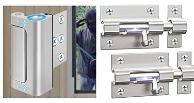 Wannianmu 1 Pack Door Security Lock, Upgrade Home Security Door Lock &  Reinforcement Lock with 3 inch Stop and 8 Screws, Door Lock Child Proof  Security Door Stopper for Inward Swinging Door - Yahoo Shopping