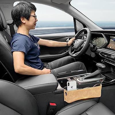 keketuohai Leather Car Seat Gap Storage Box 2 Pack Car Seat Pocket Gap Filler  Car Gap