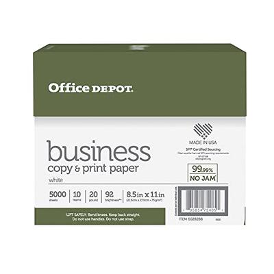 Office Depot Brand 3 Hole Punched Multi Use Printer Copier Paper Letter  Size 8 12 x 11 Ream Of 500 Sheets 92 U.S. Brightness 20 Lb White - Office  Depot