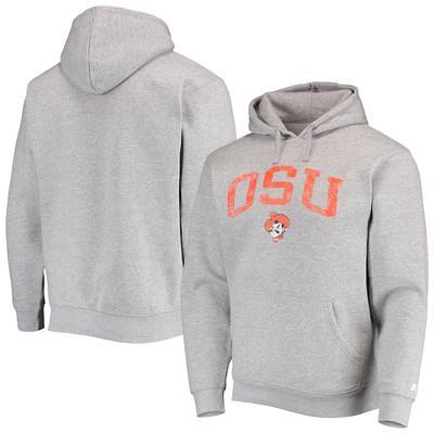 Men's Nike Heather Gray Oklahoma State Cowboys Arch 2-Hit Long Sleeve T- Shirt