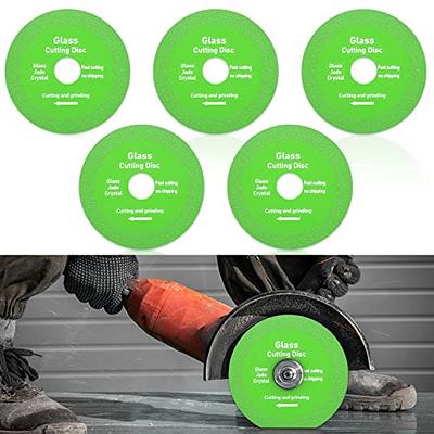 5Pcs Glass Cutting Disc for Angle Grinder, Diamond Cutting Blades Glass  Cutters Tools, 1mm Ultra Thin Saw Blade Wheel Glass Ceramic Cutting and  Grinding for Jade, Crystal, Bottles (4inch/100mm) - Yahoo Shopping