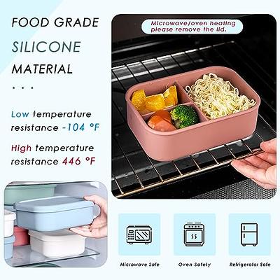 Bento Lunch Box,3 Compartment Meal Prep Lunch Containers,Leak Proof Bento  Box Adult Lunch Box, Plastic Reusable Food Storage Container With  Lid,Microwave/Freezer/Dishwasher Safe,Lunch Box Bento Box, Kitchen Plastic Food  Container, Home Kitchen