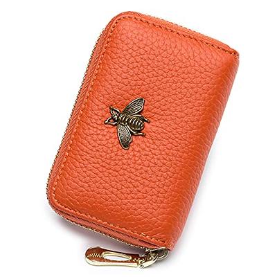 Womens Credit Card Wallet, Large Capacity Multi Card Case Wallet With ID  Window, Zipper Card Cases Holder