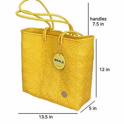 Market Bag, recycled plastic woven bag.