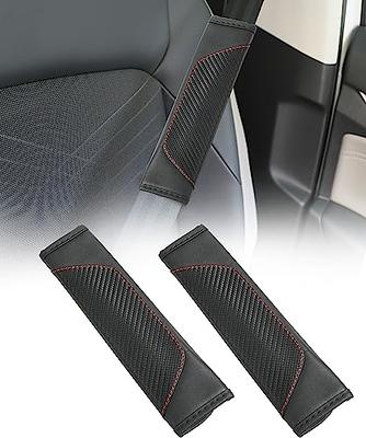  LANFAT for Tesla Seat Belt Pad Cover,Leather Seat Belt