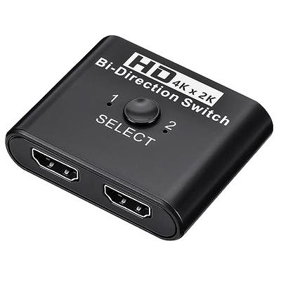 HDMI 2.1 Switch 8K Bi-Directional HDMI Switcher 2 in 1 Out HDMI Splitter 1  in