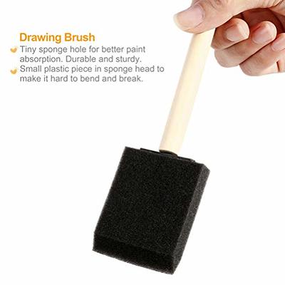 Black Poly Foam Brushes