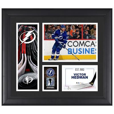 Men's Fanatics Branded Victor Hedman Blue Tampa Bay Lightning Home