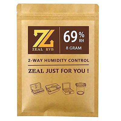 Boveda 72% Two-Way Humidity Control Packs For Wood Humidifier Boxes – Size  60 – 4 Pack – Moisture Absorbers – Humidifier Packs – Hydration Packets in